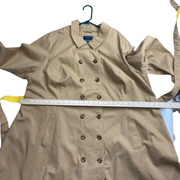 NWT Modcloth Trench Coat Tan 4X Plus Size - Picture 12 of 15